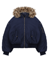 Reaven Fur Bomber Jacket