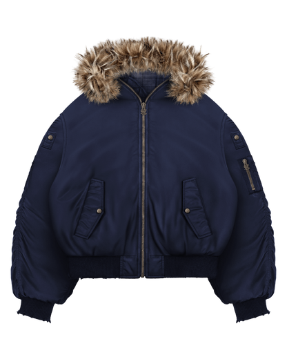 Reaven Fur Bomber Jacket