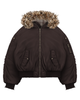 Reaven Fur Bomber Jacket
