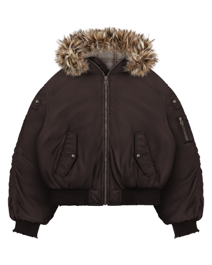 Reaven Fur Bomber Jacket