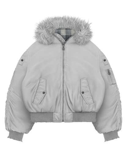 Reaven Fur Bomber Jacket