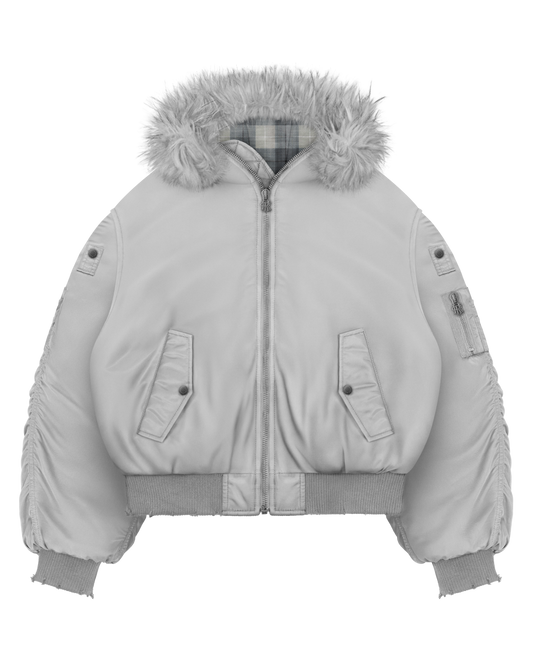Reaven Fur Bomber Jacket