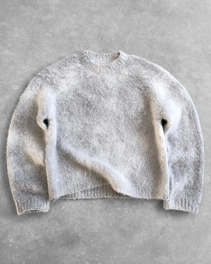 Reaven Pearl Grey Nuvola Mohair Knit