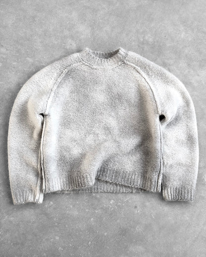 Reaven Pearl Grey Nuvola Mohair Knit