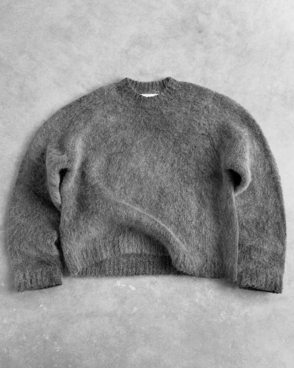 Reaven Onyx Grey Nuvola Mohair Knit