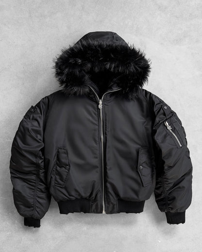 Reaven Fur Bomber Jacket