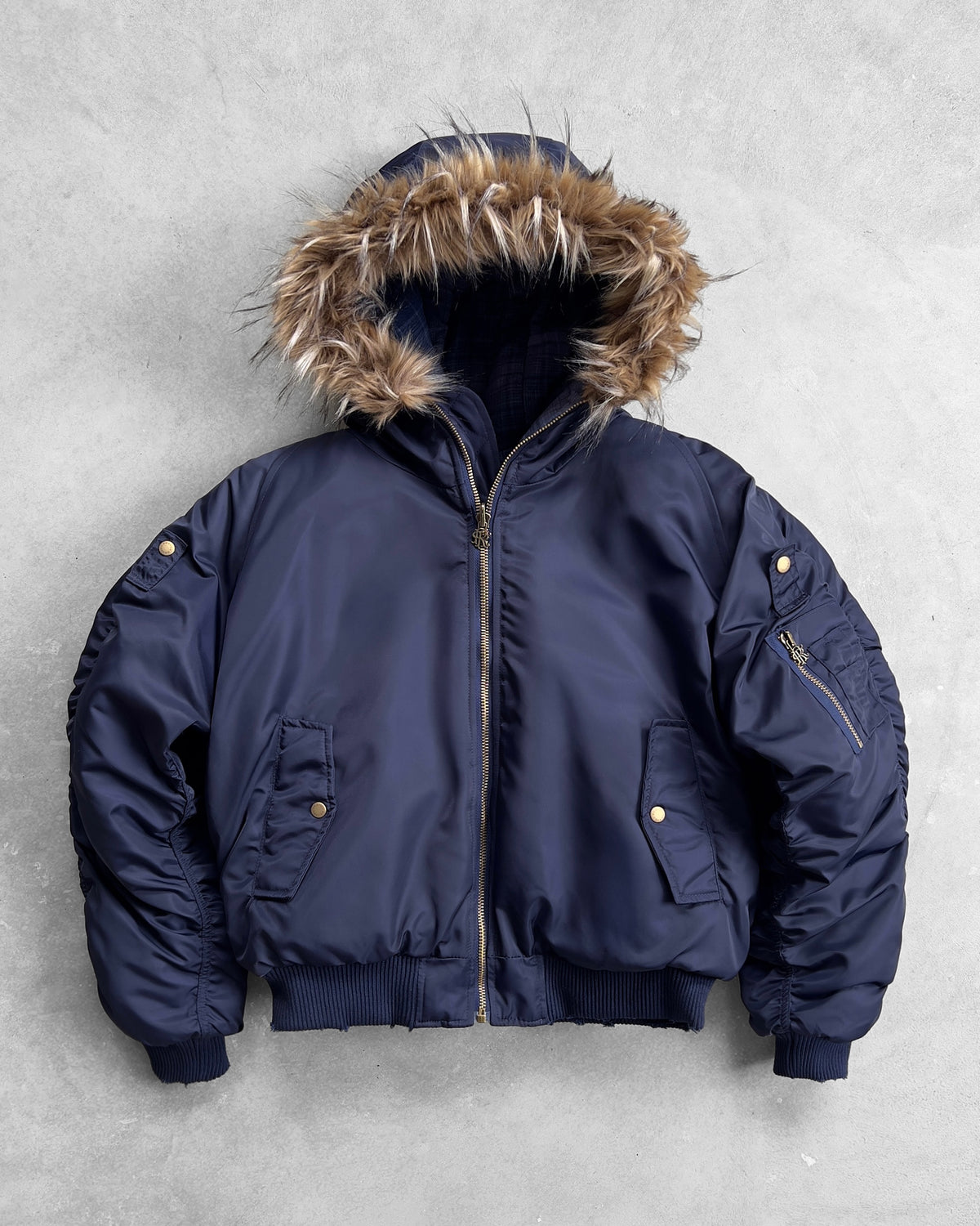 Reaven Fur Bomber Jacket