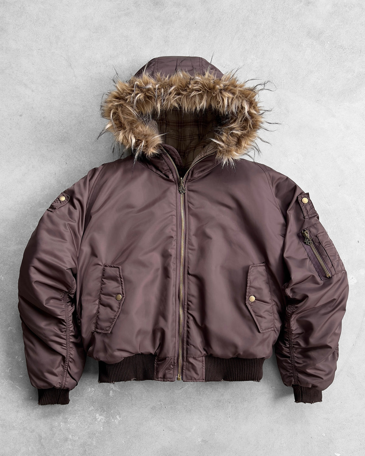 Reaven Fur Bomber Jacket