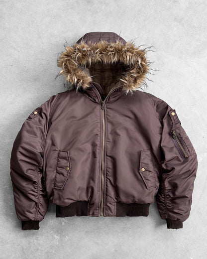 Reaven Fur Bomber Jacket