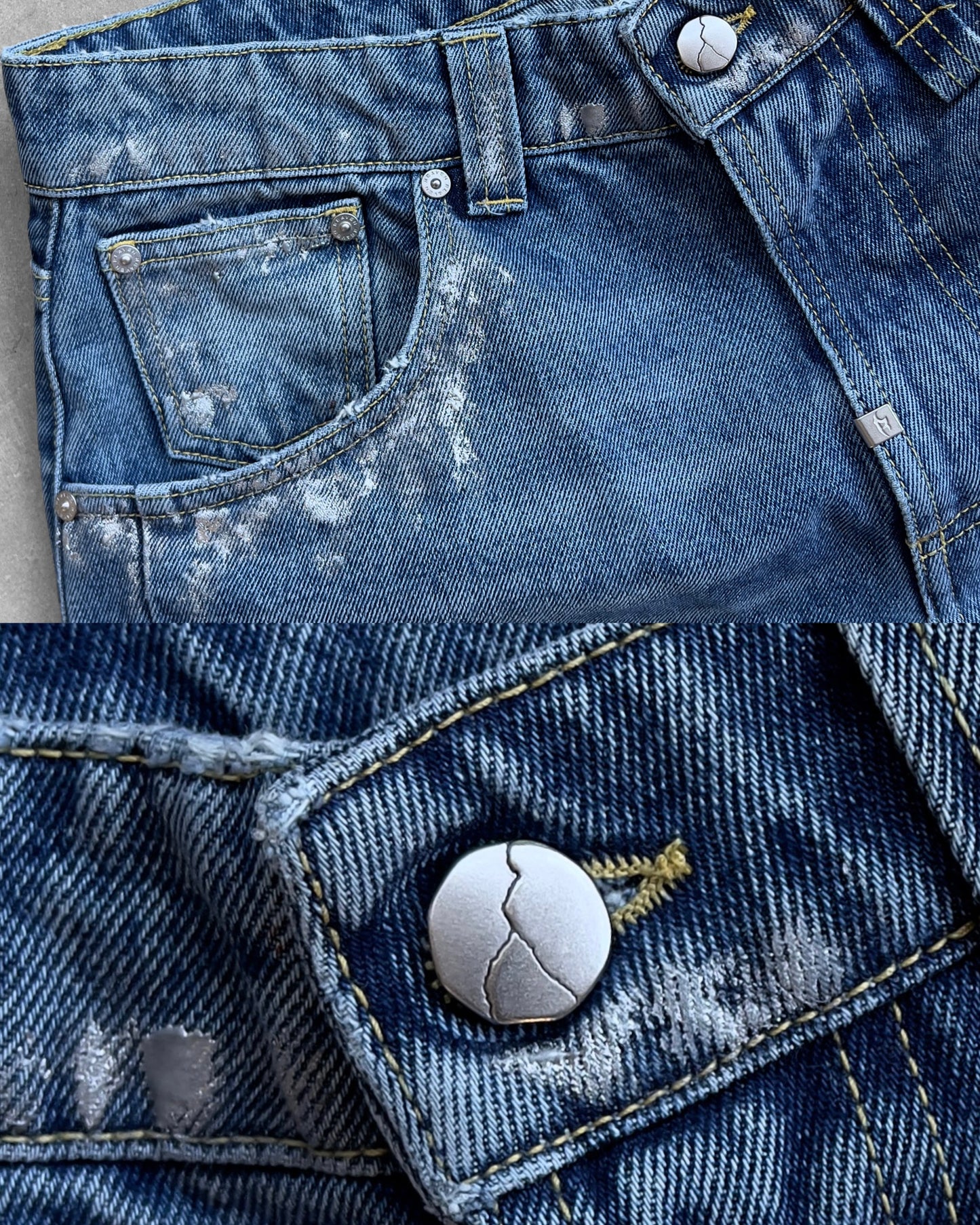 Reaven Silver Snowfall Rift Denim Jeans