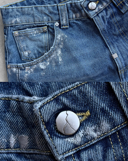 Reaven Silver Snowfall Rift Denim Jeans