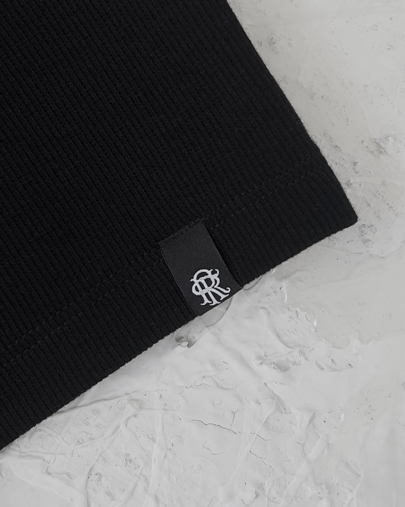 Reaven Black Serafino Slim T-Shirt