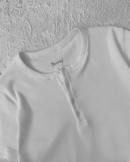 Reaven White Serafino Slim T-Shirt