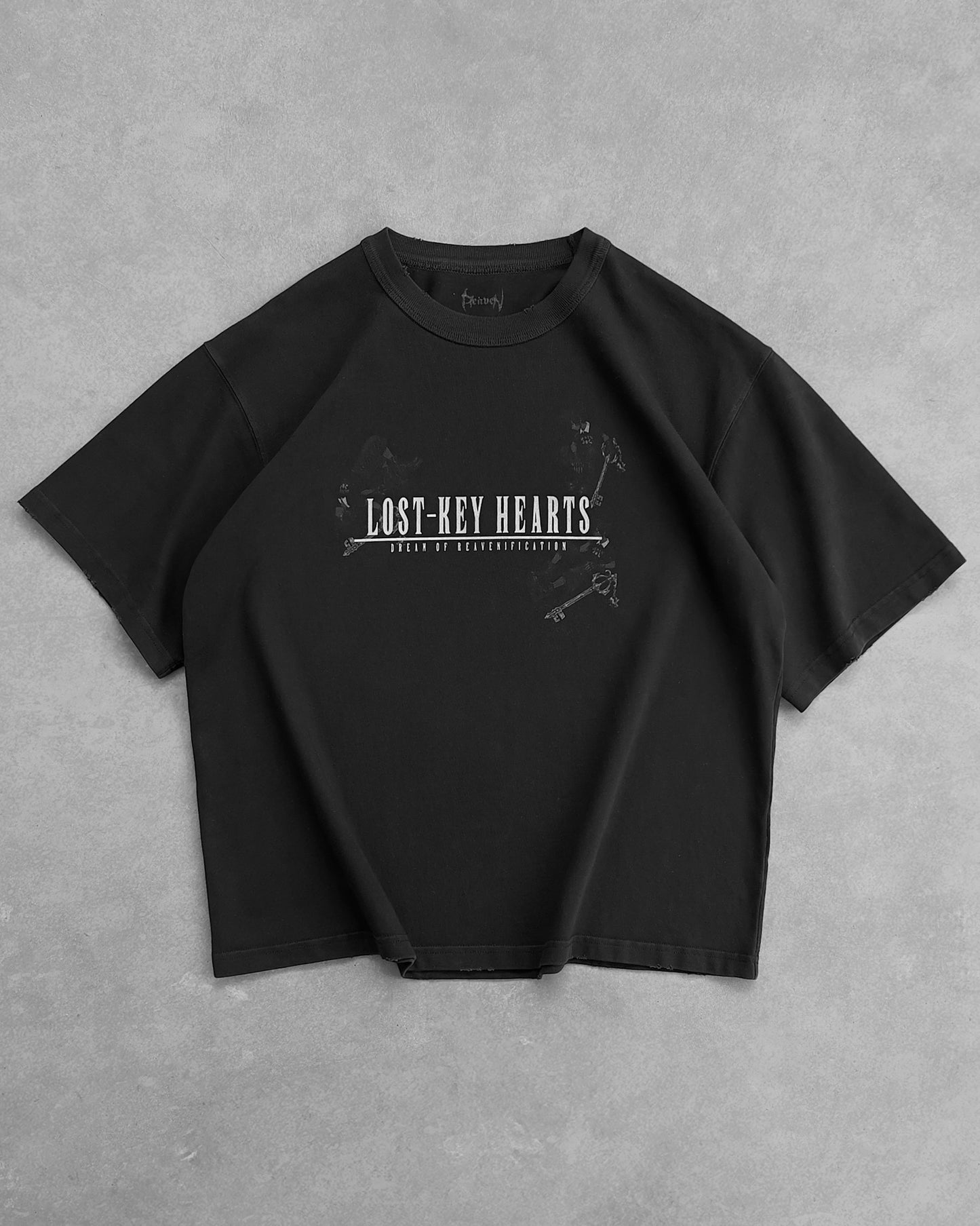 Reaven Black Lost Key Hearts T-Shirt
