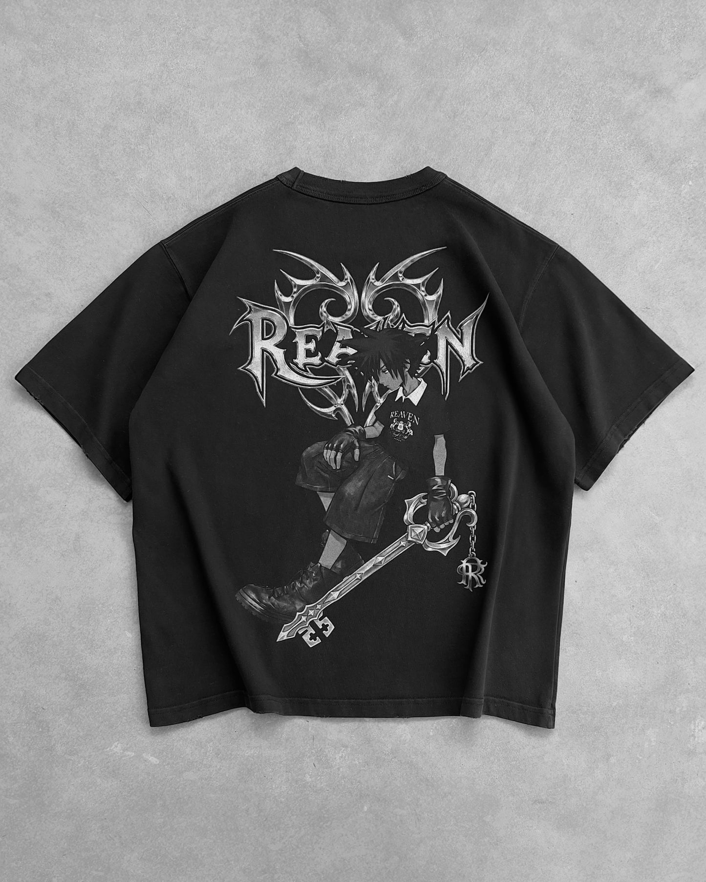 Reaven Black Lost Key Hearts T-Shirt