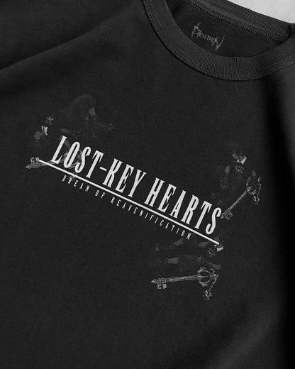 Reaven Black Lost Key Hearts T-Shirt