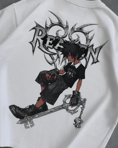 Reaven White Lost Key Hearts T-Shirt