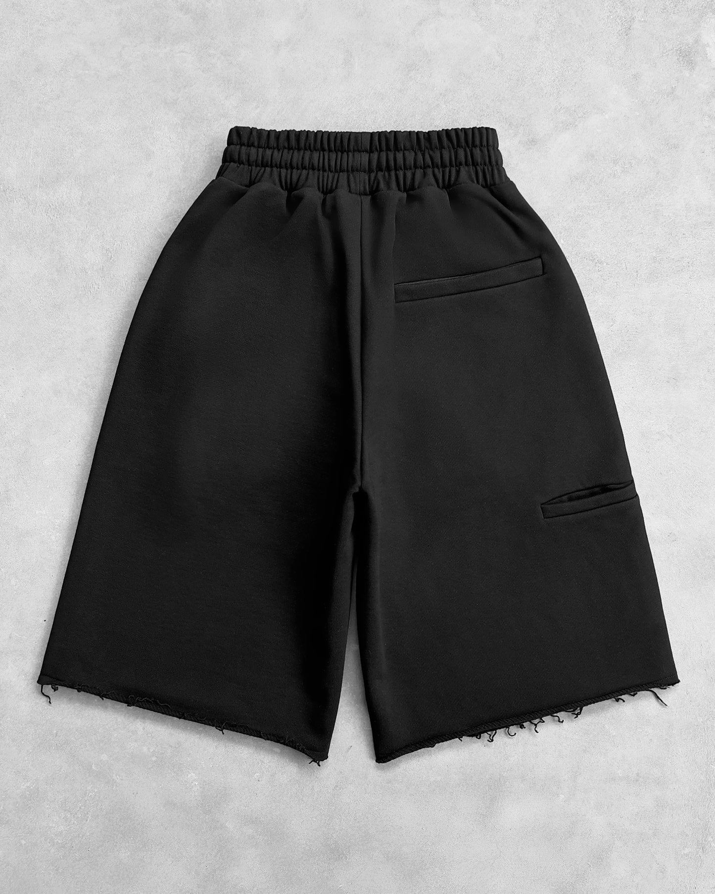 Reaven Black Double Knee Sweatjorts