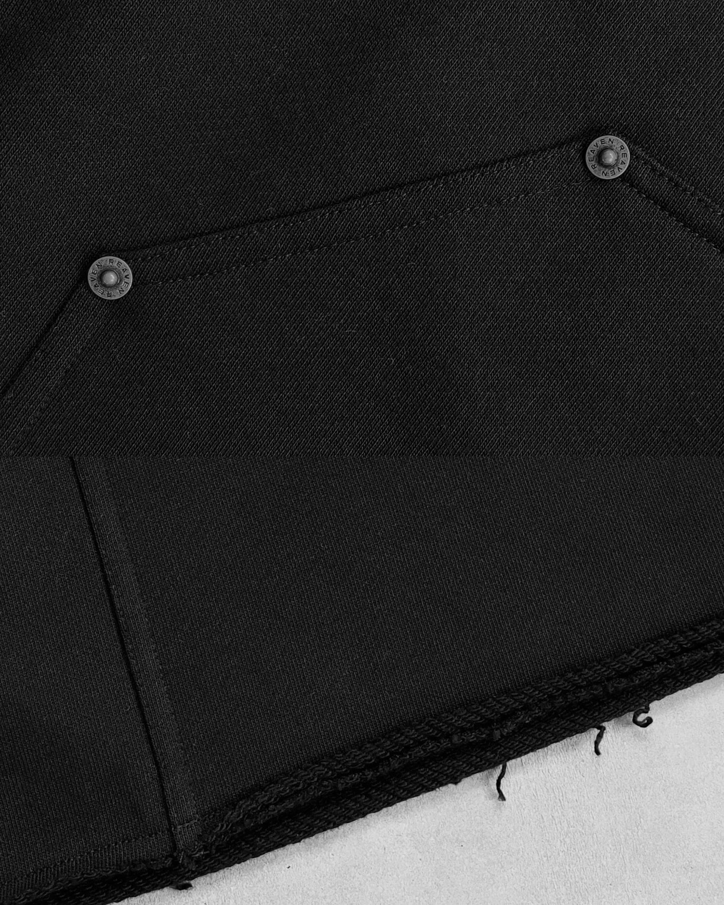 Reaven Black Double Knee Sweatjorts