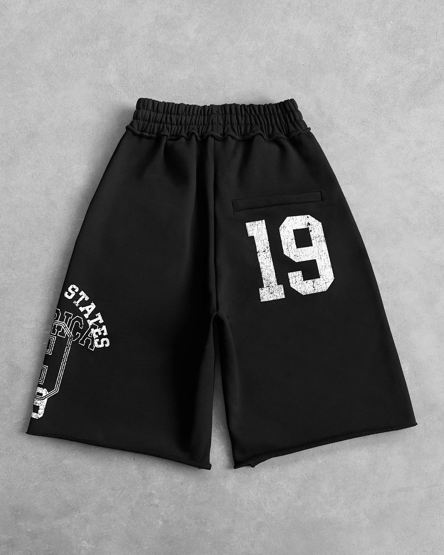 Reaven Black Disunited States Sweatjorts