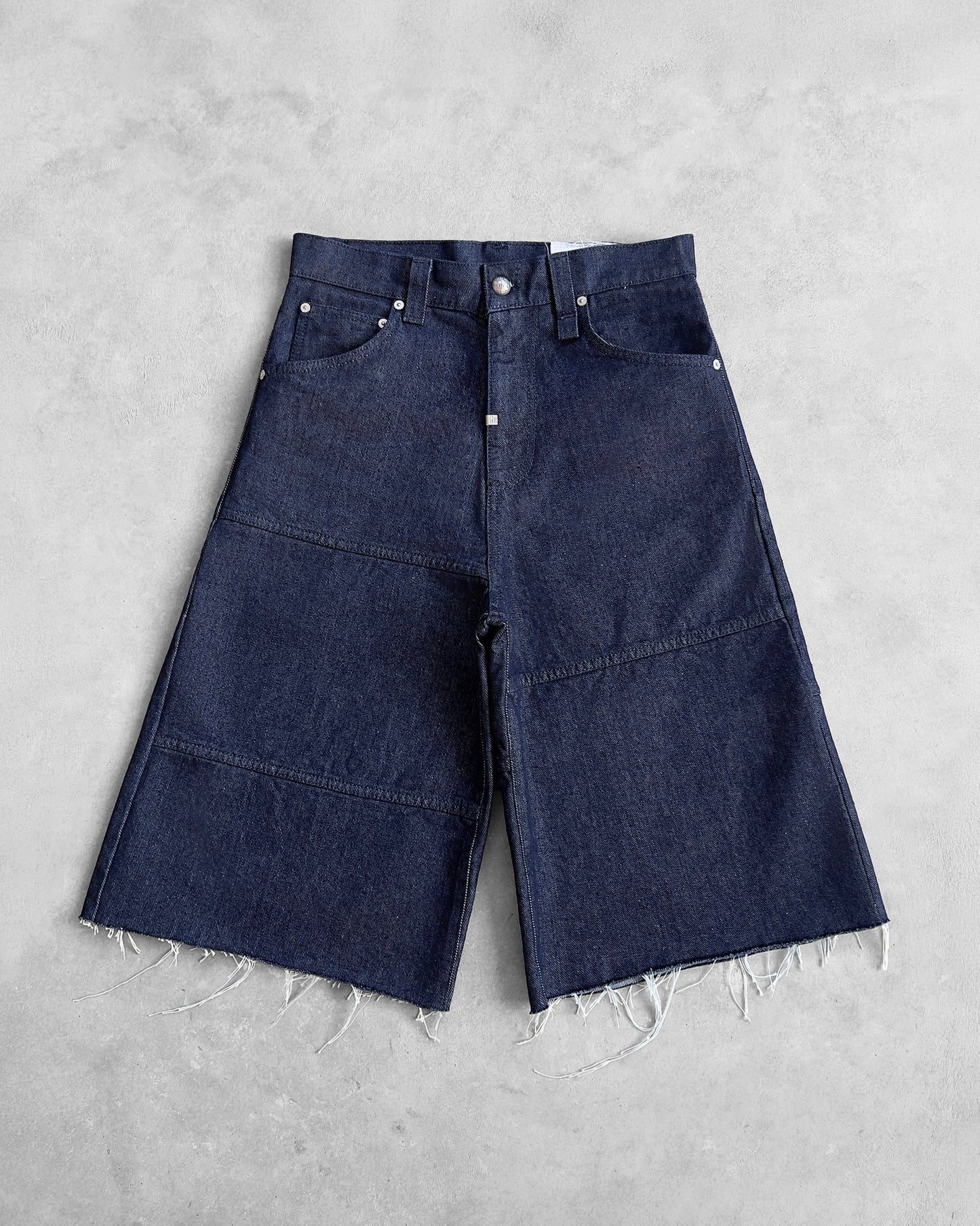 Reaven Raw Blue Stamp Jorts
