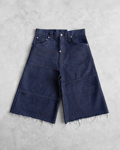 Reaven Raw Blue Stamp Jorts