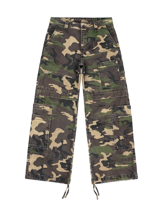 Reaven Woodland Camo Cargo Pants
