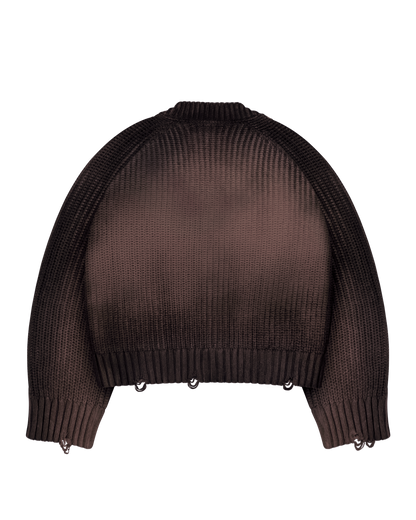 Reaven Brown Sunfaded Cardigan