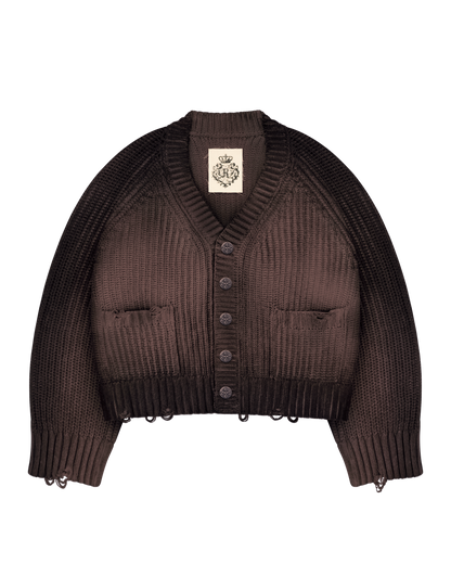 Reaven Brown Sunfaded Cardigan
