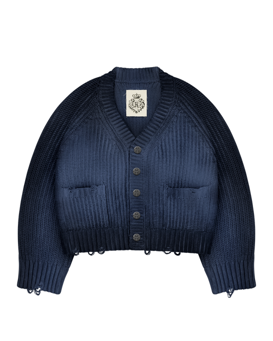 Reaven Navy Sunfaded Cardigan
