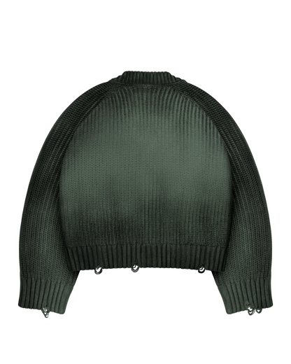 Reaven Green Sunfaded Cardigan