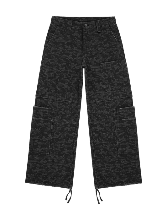 Reaven Blackout Camo Cargo Pants