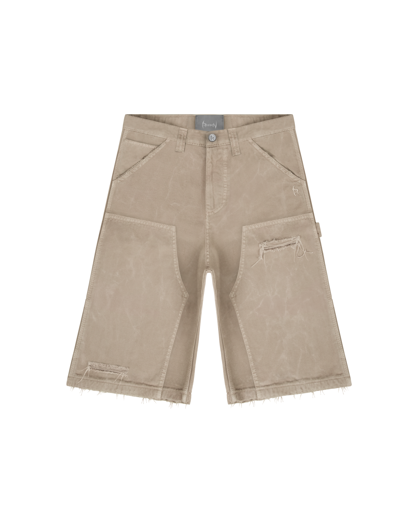 Reaven Sand Double Knee Shorts