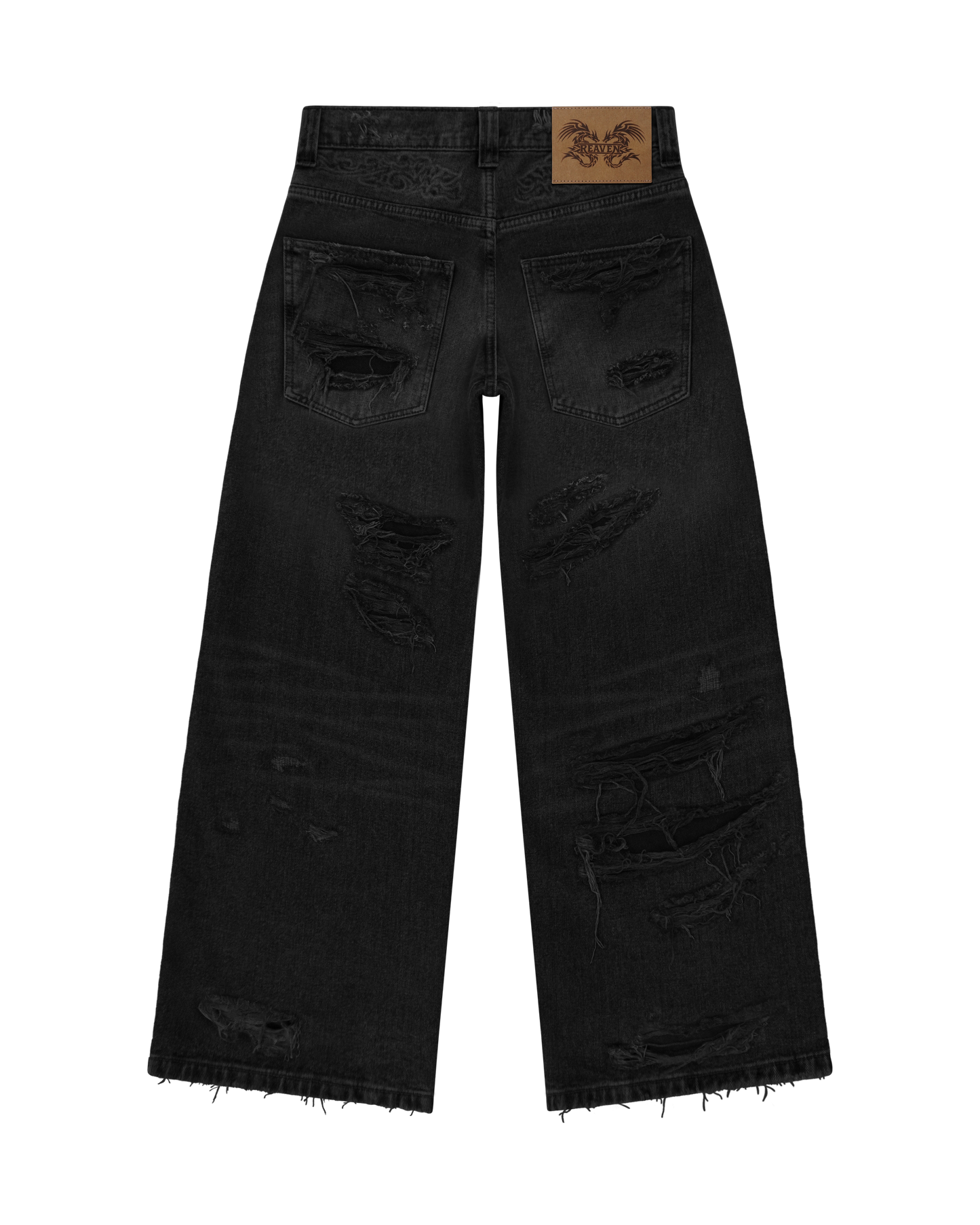 Reaven Washed Black Draco Denim Jeans