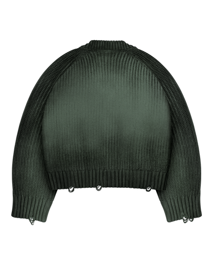 Reaven Green Sunfaded Cardigan