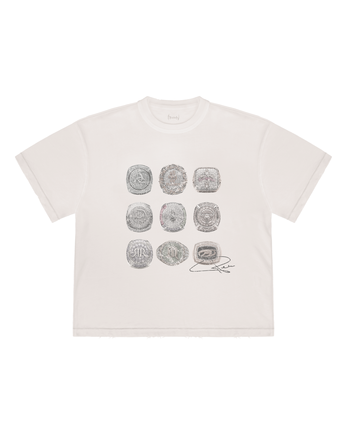 Reaven Cream Nine-Peat T-Shirt