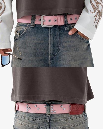Reaven Pink Braille Belt