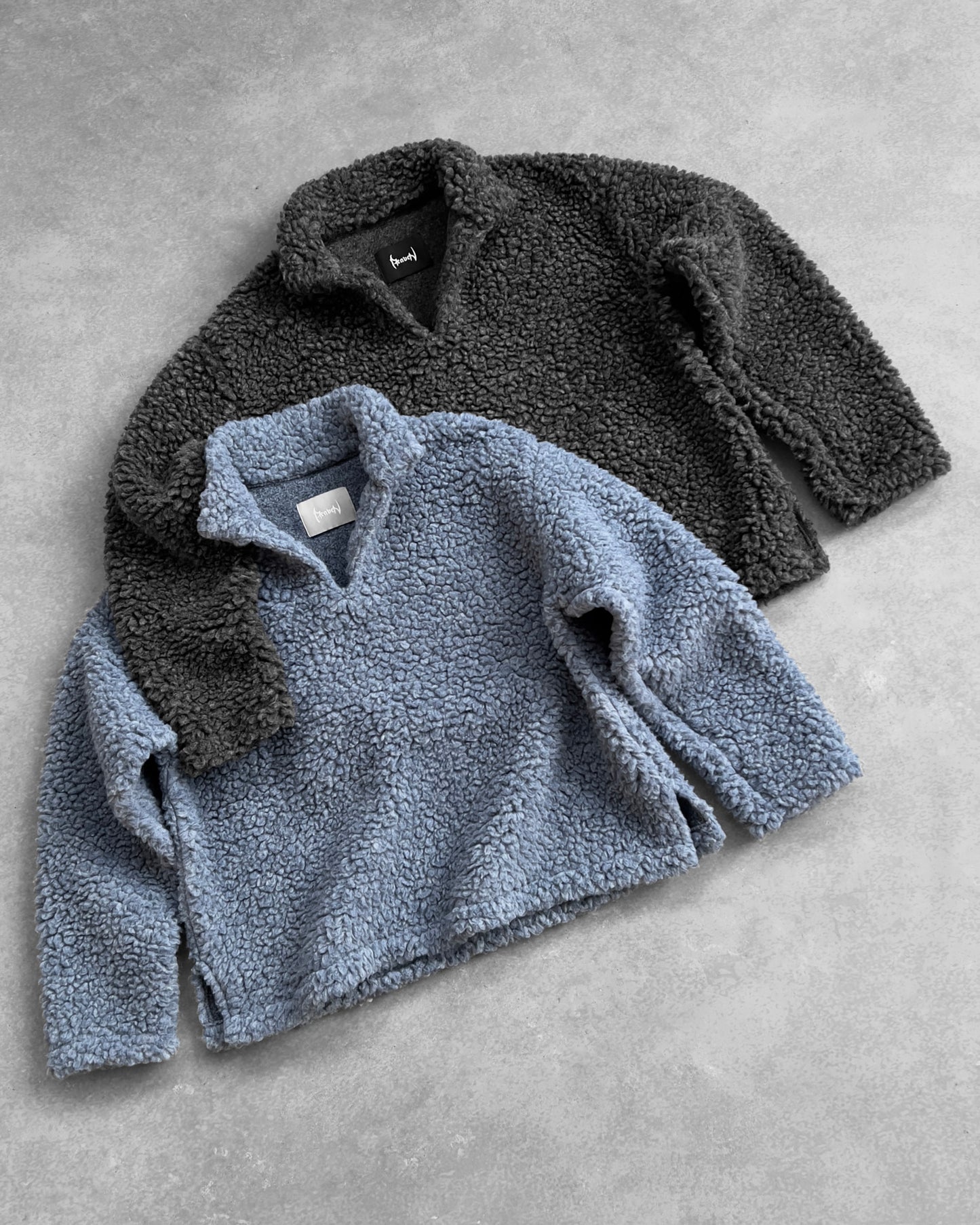 Reaven Storm Grey Wool Fleece