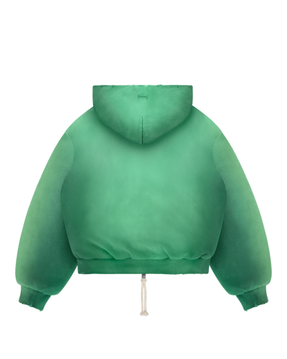 Reaven Emerald Green Thermal Zip Hoodie