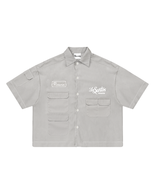 Reaven Silver Grey Los Santos Customs Work Shirt