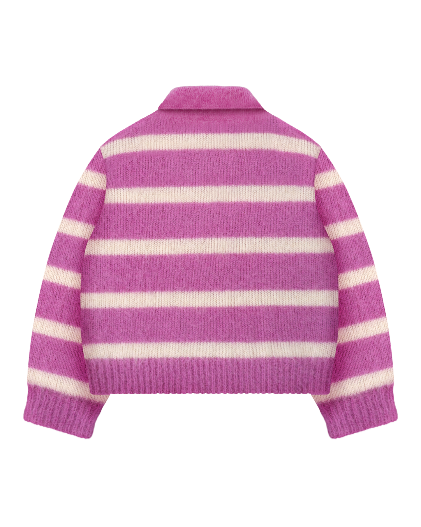 Reaven Strawberry Cream Alpaca Polo Knit