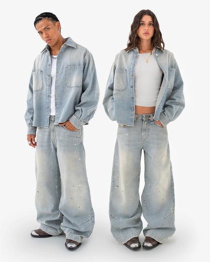 Reaven Paint Heritage Denim Overshirt