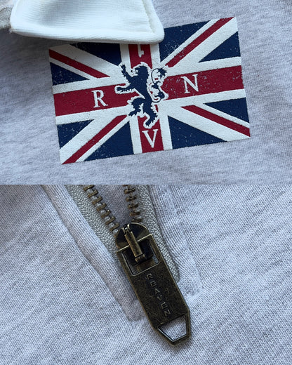 Reaven Grey Mayfair Half-Zip Polo