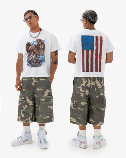 Reaven White America T-Shirt