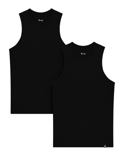 Reaven Black Stamp Tank - Two Pack