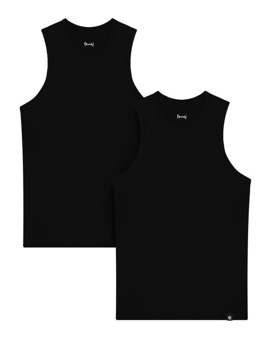 Reaven Black Stamp Tank - Two Pack