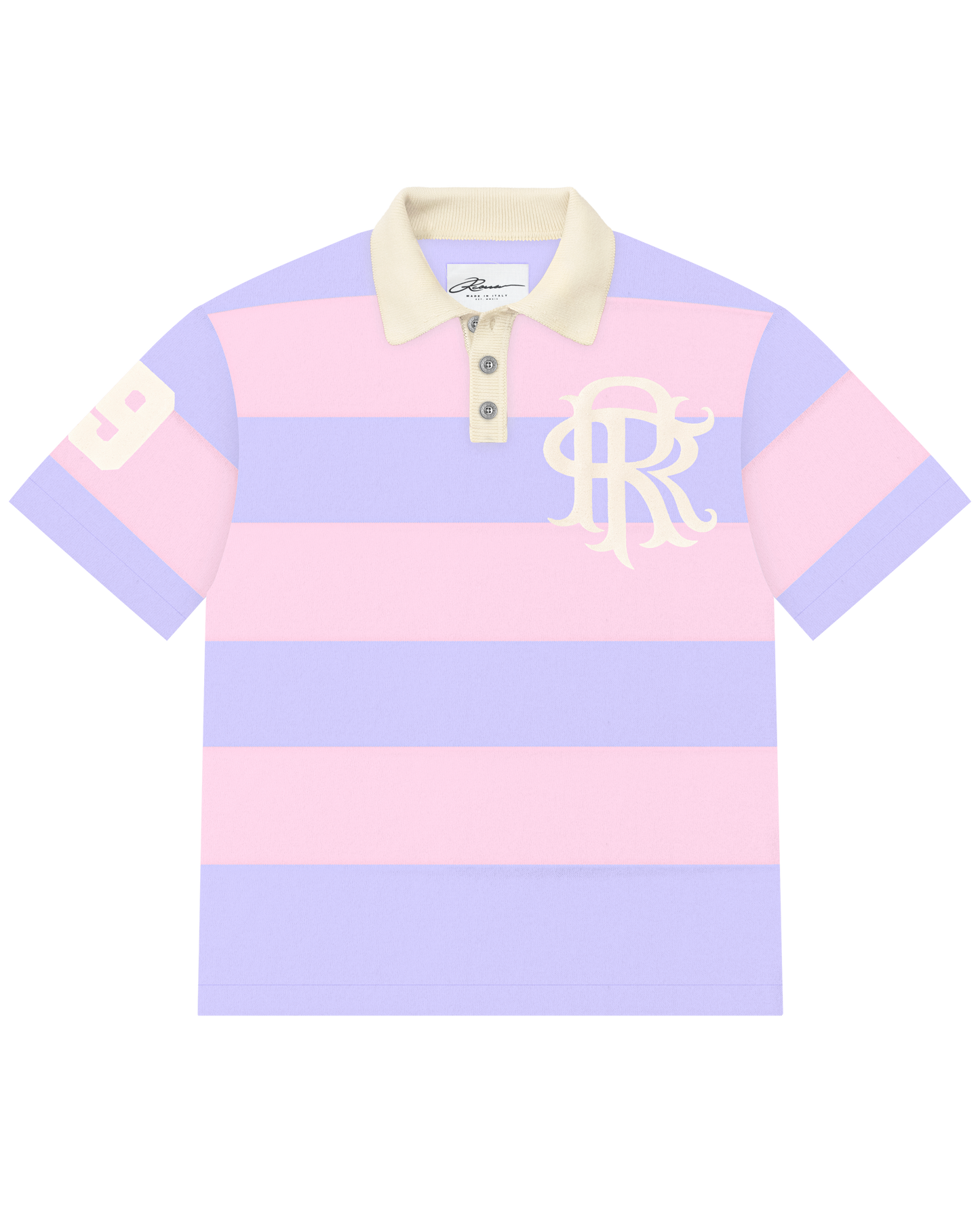 Reaven Lavender Stamp Polo