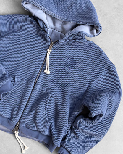 Reaven Sky Blue Thermal Zip Hoodie