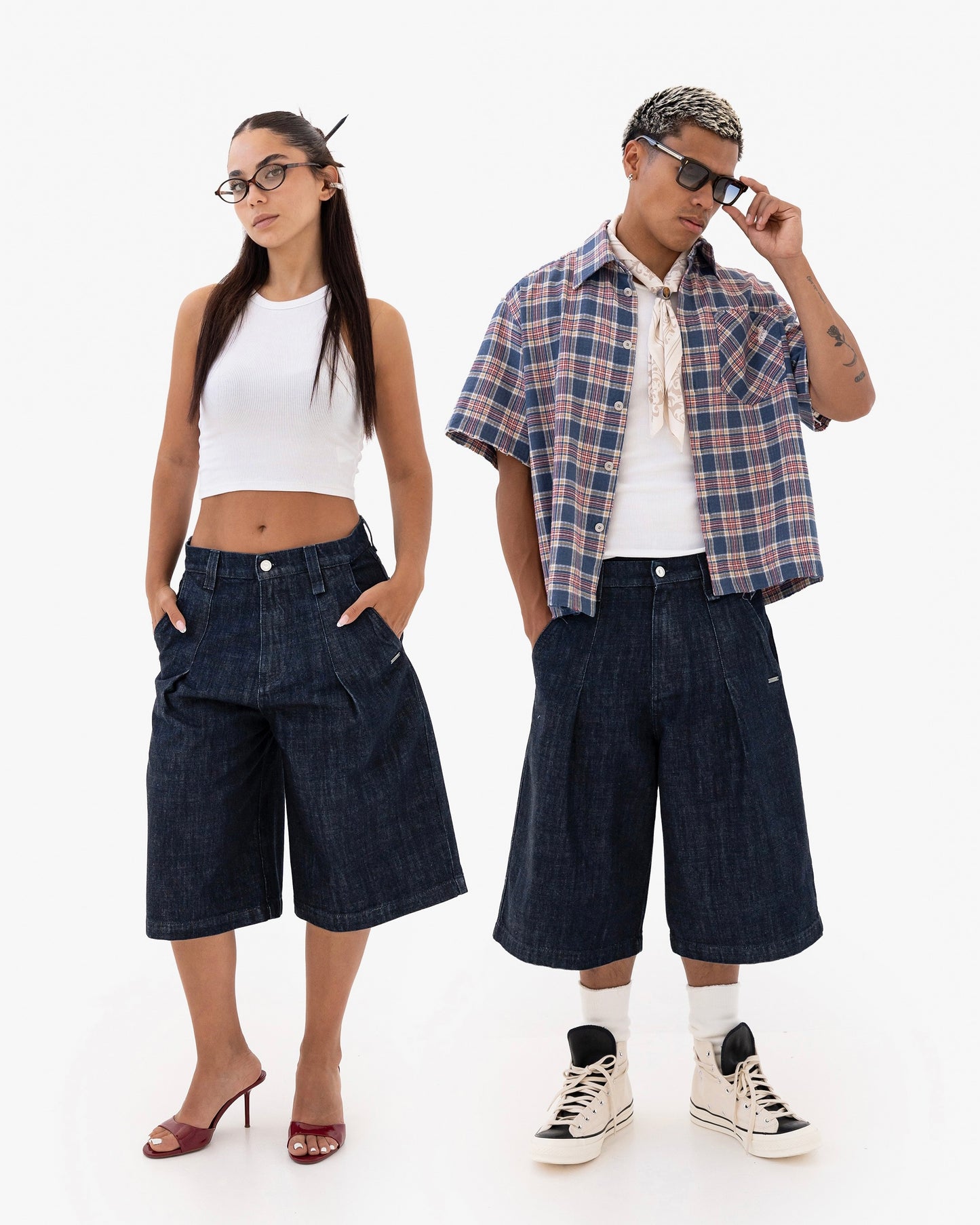 Reaven Raw Blue Tailored Jorts