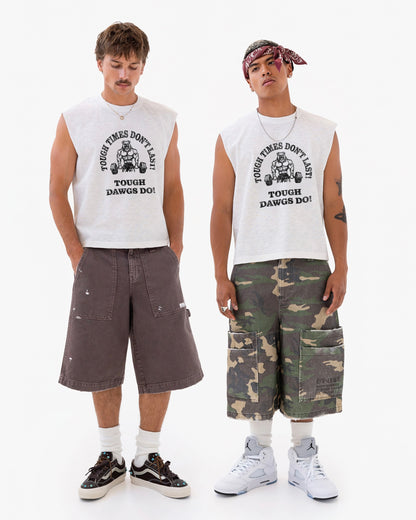 Reaven White Gym Tank